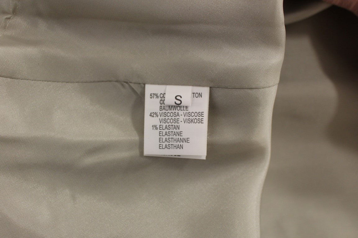 Comeforbreakfast Simple pleated mini skirt in pink and grey