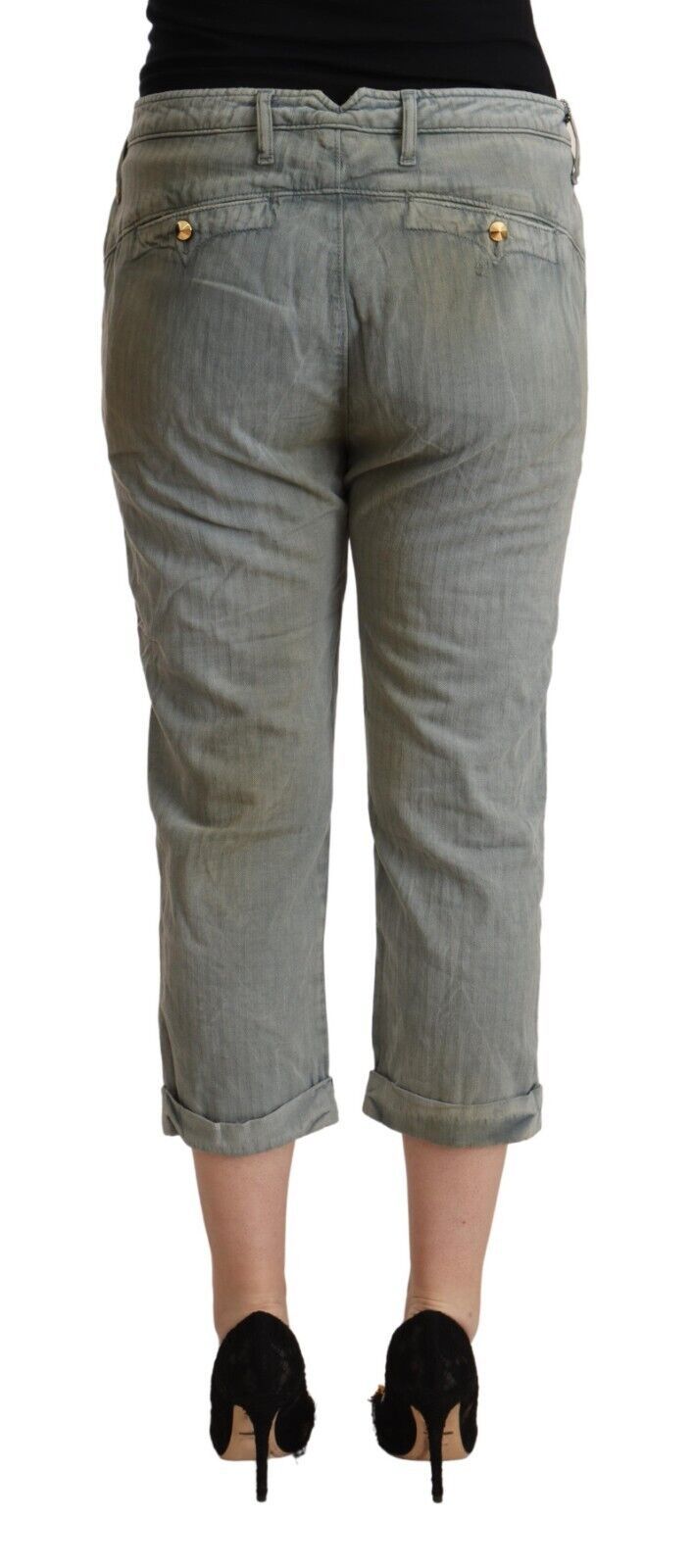 CYCLE Chic mid waist cropped skinny trousers