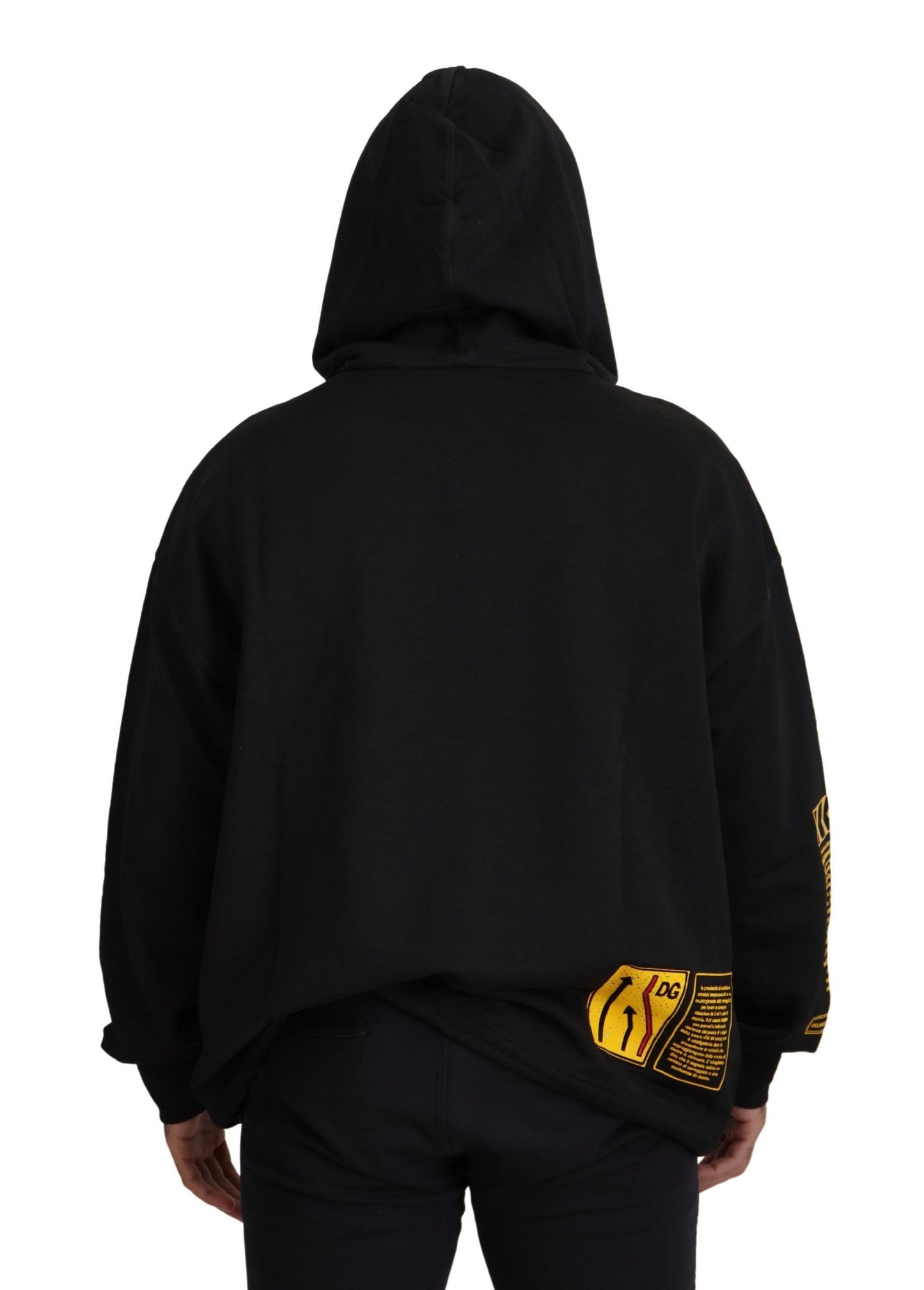 Dolce & Gabbana Elegant black cotton hoodie