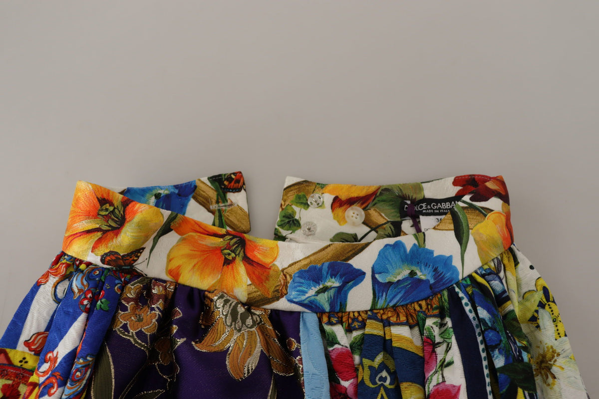 Dolce & Gabbana Sicilian-patterned high-waisted maxi skirt