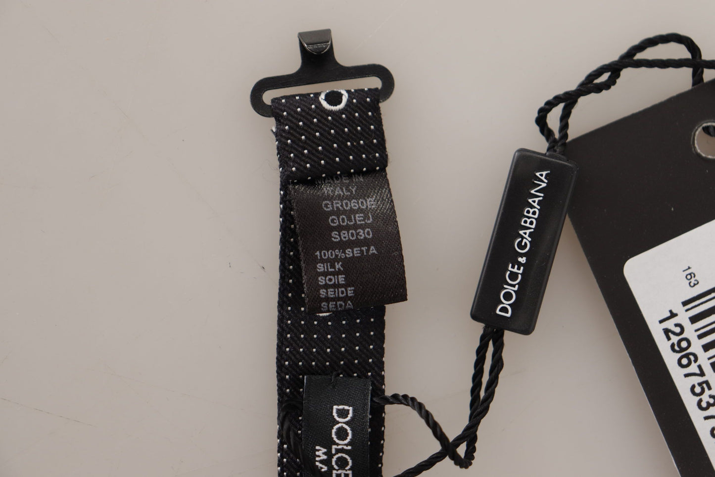 Dolce & Gabbana Polka Dot silkkirusetti mustavalkoisena