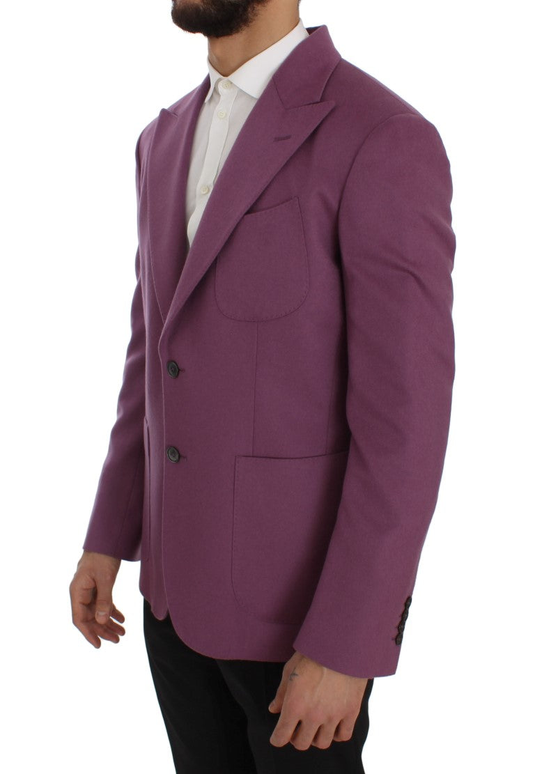Dolce & Gabbana Elegant purple blazer made of a cashmere-silk blend