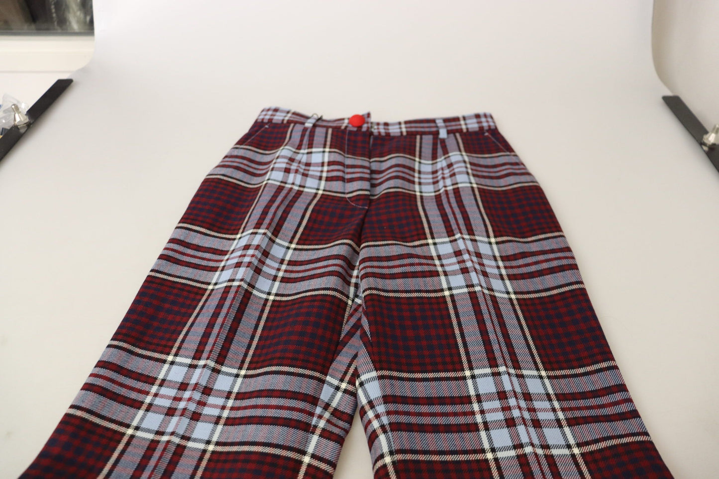 Dolce & Gabbana Elegant high-waisted wool-blend trousers