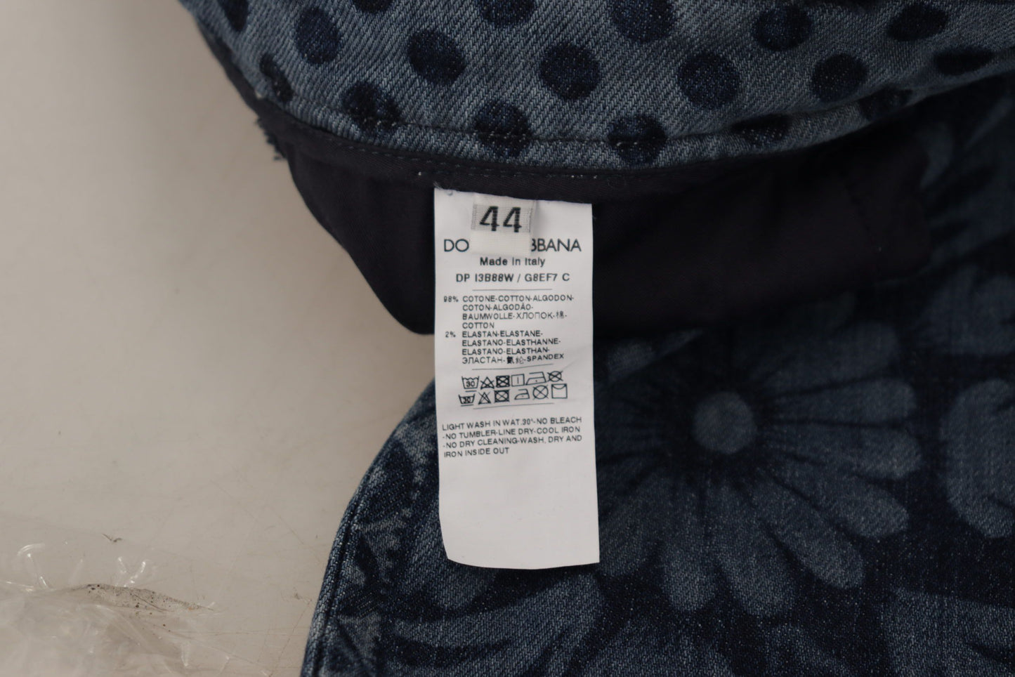 Dolce & Gabbana Elegant floral high waist skinny jeans