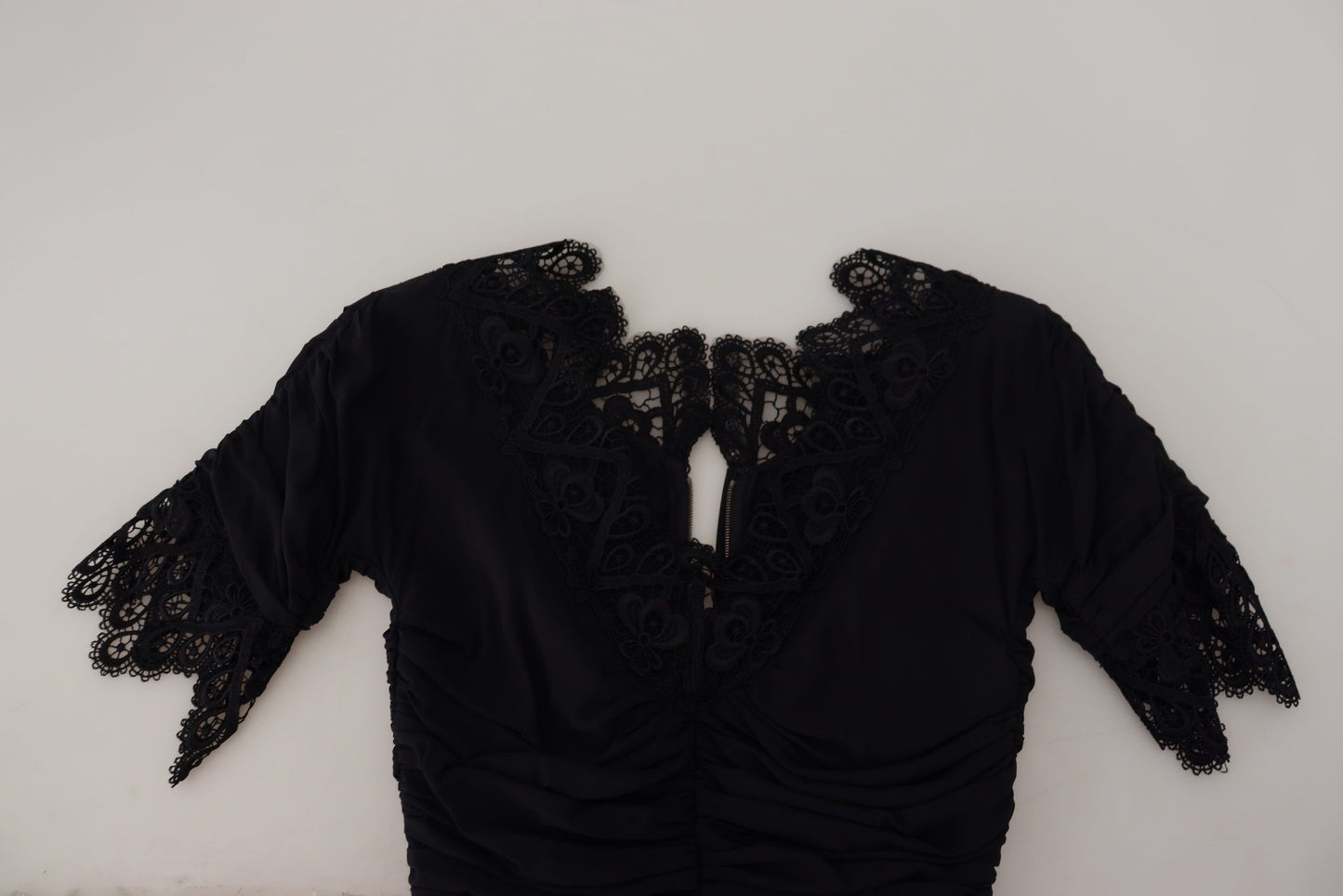 Dolce & Gabbana Elegant Sheath Dress with Short Sleeves Midi Dress