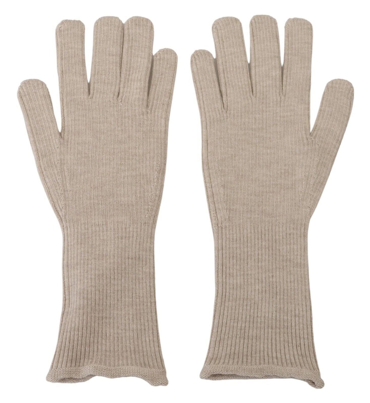 Dolce & Gabbana Elegant ivory gloves made from a cashmere-silk blend