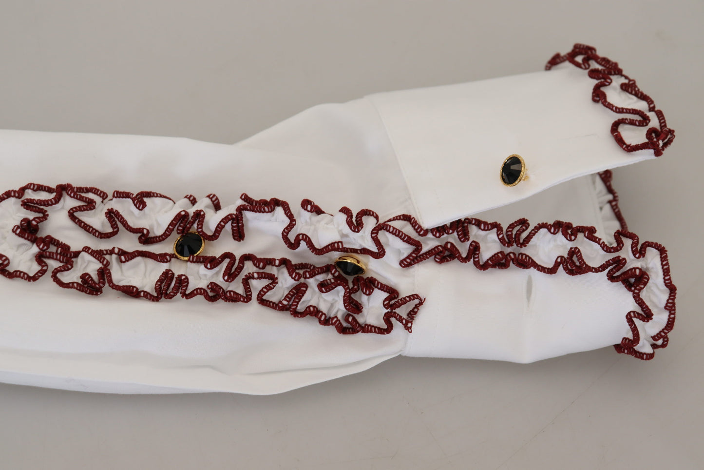 Dolce & Gabbana Elegant white cotton polo shirt