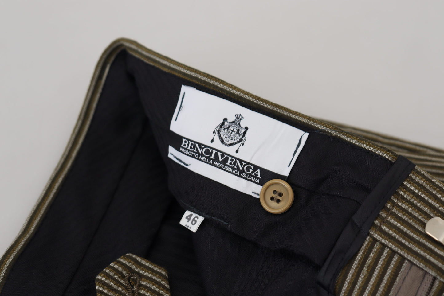 BENCIVENGA Tyylikkäät moniväriset housut puhtaasta puuvillasta