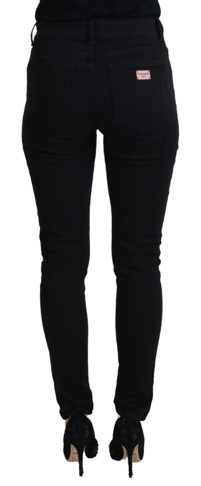 Dolce & Gabbana Elegant black denim pants