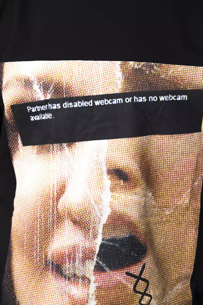 Nicolo Tonetto Black Cotton T-Shirt for Men