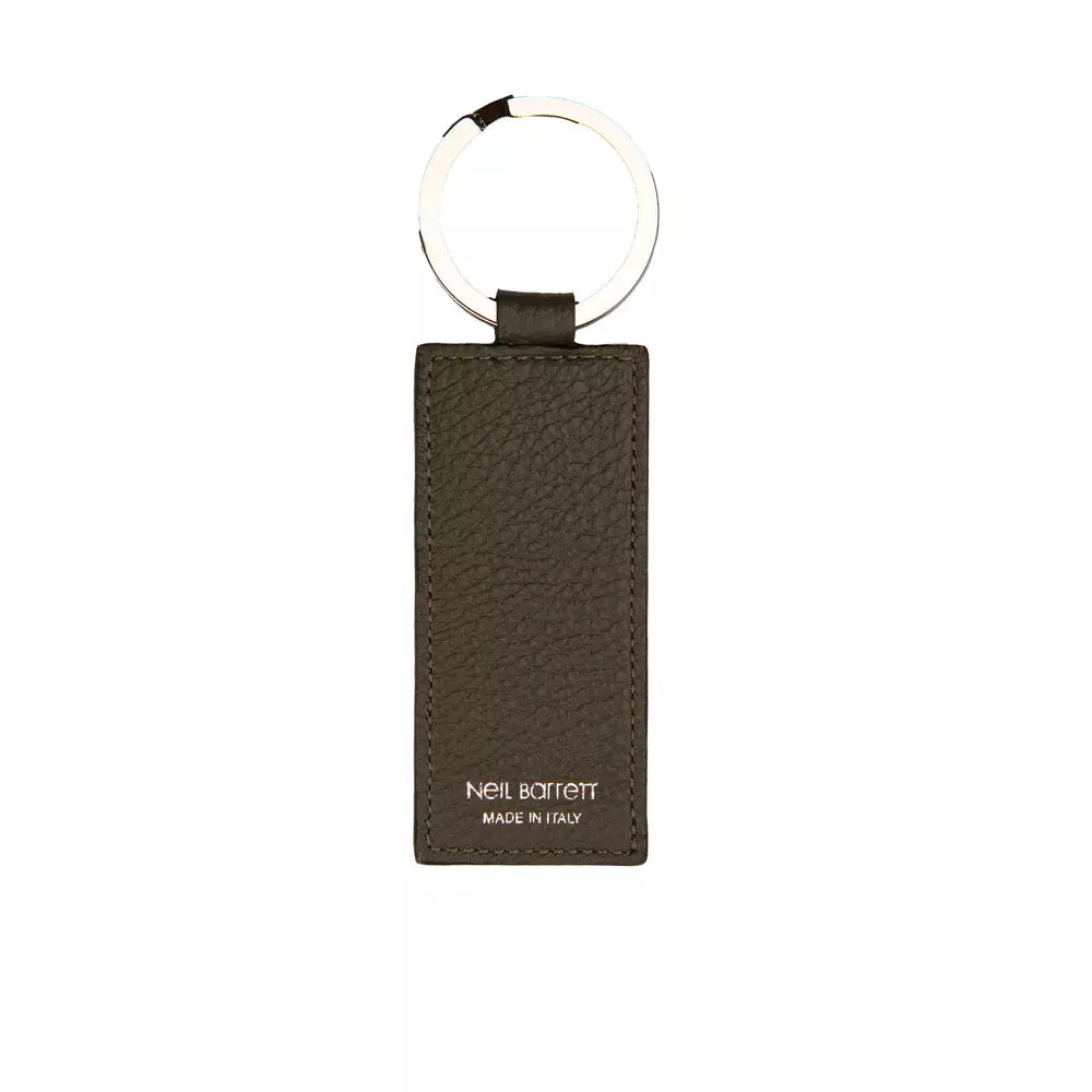 Neil Barrett Green Leather Men's Keychain