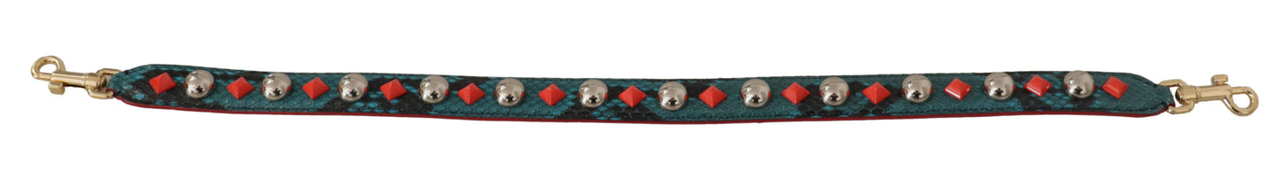 Dolce & Gabbana smaragdinvihreä nahkainen olkahihna