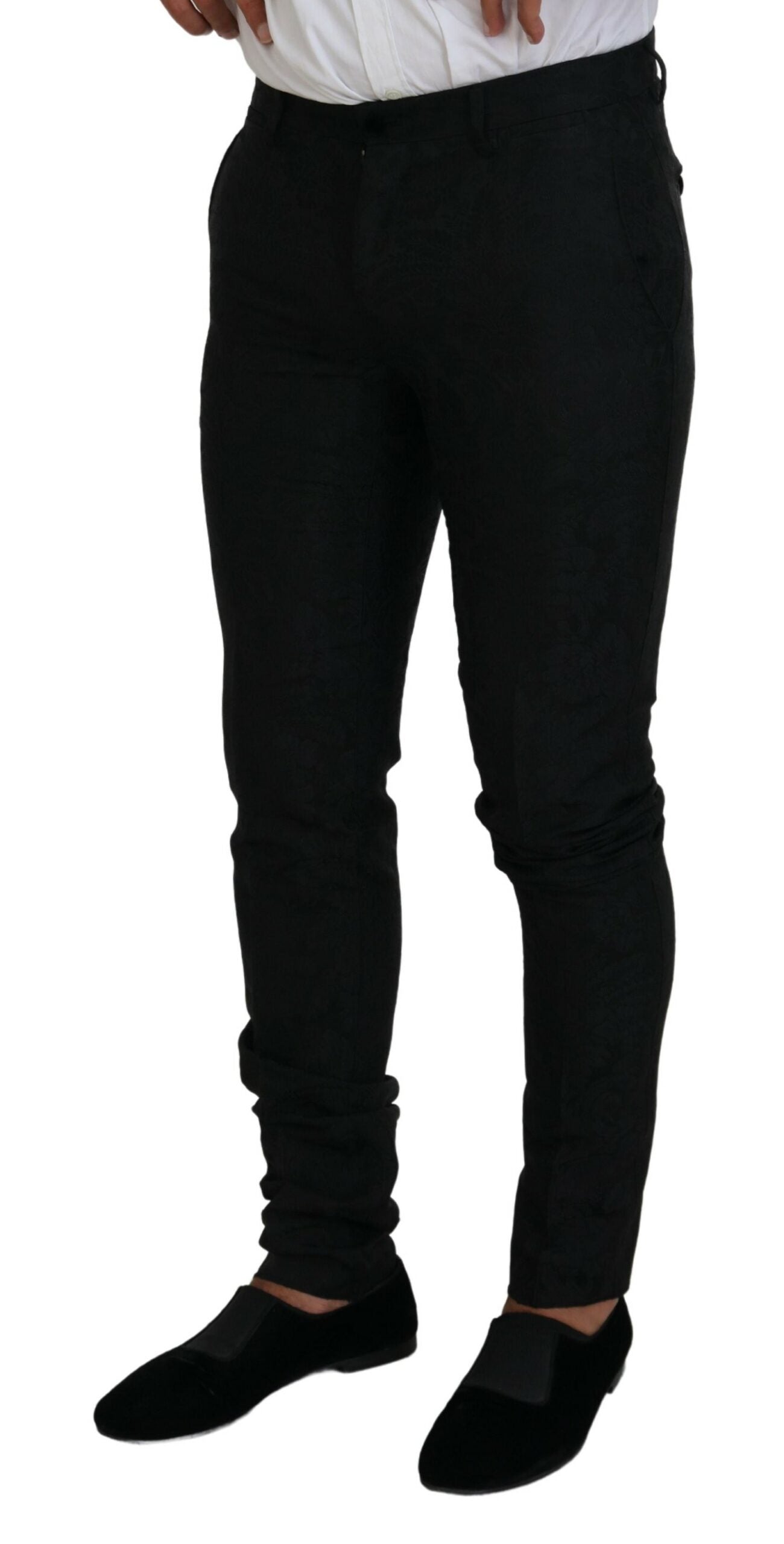 Dolce & Gabbana Elegant black martini suit for the modern man