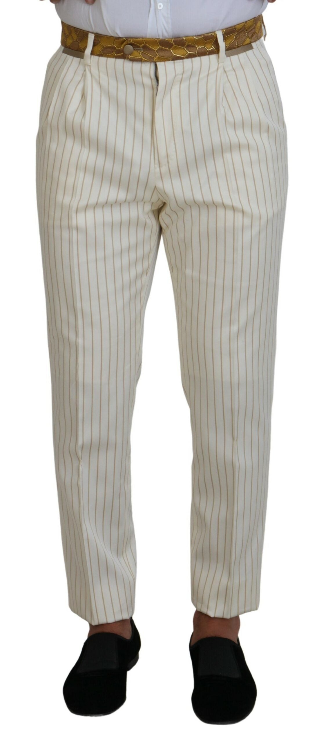 Dolce & Gabbana Elegant Double-Breasted Suit in White