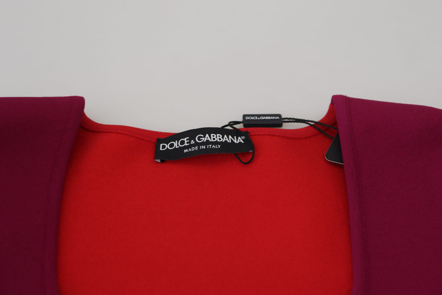 Dolce & Gabbana Multicolor Square Neck Sweater