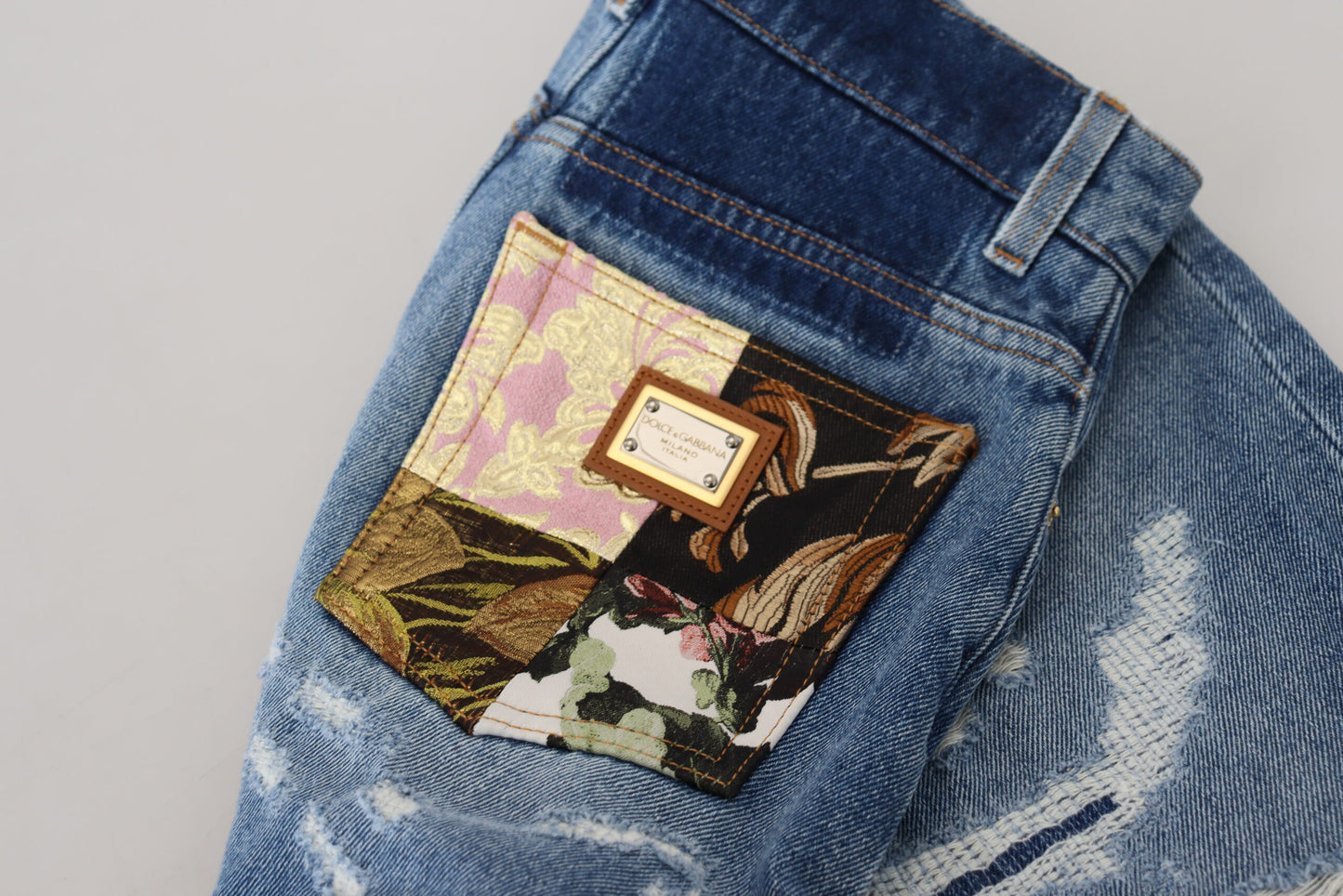 Dolce & Gabbana Elegant High Waist Skinny Farkut