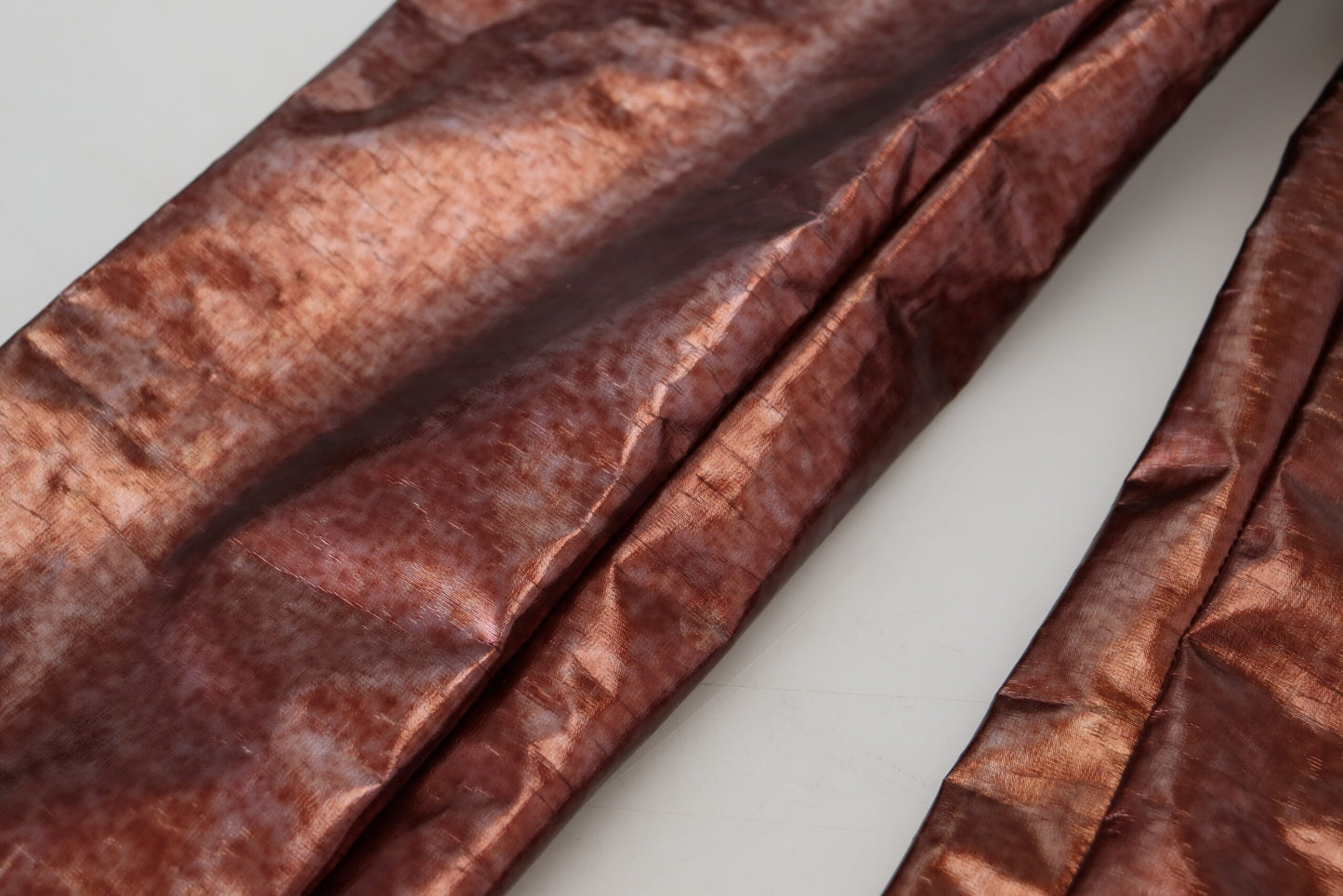 Dolce & Gabbana high-waisted skinny jeans in metallic bronze