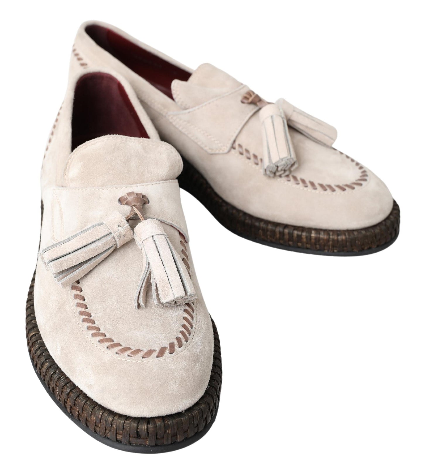 Dolce & Gabbana Elegant espadrilles in ivory leather