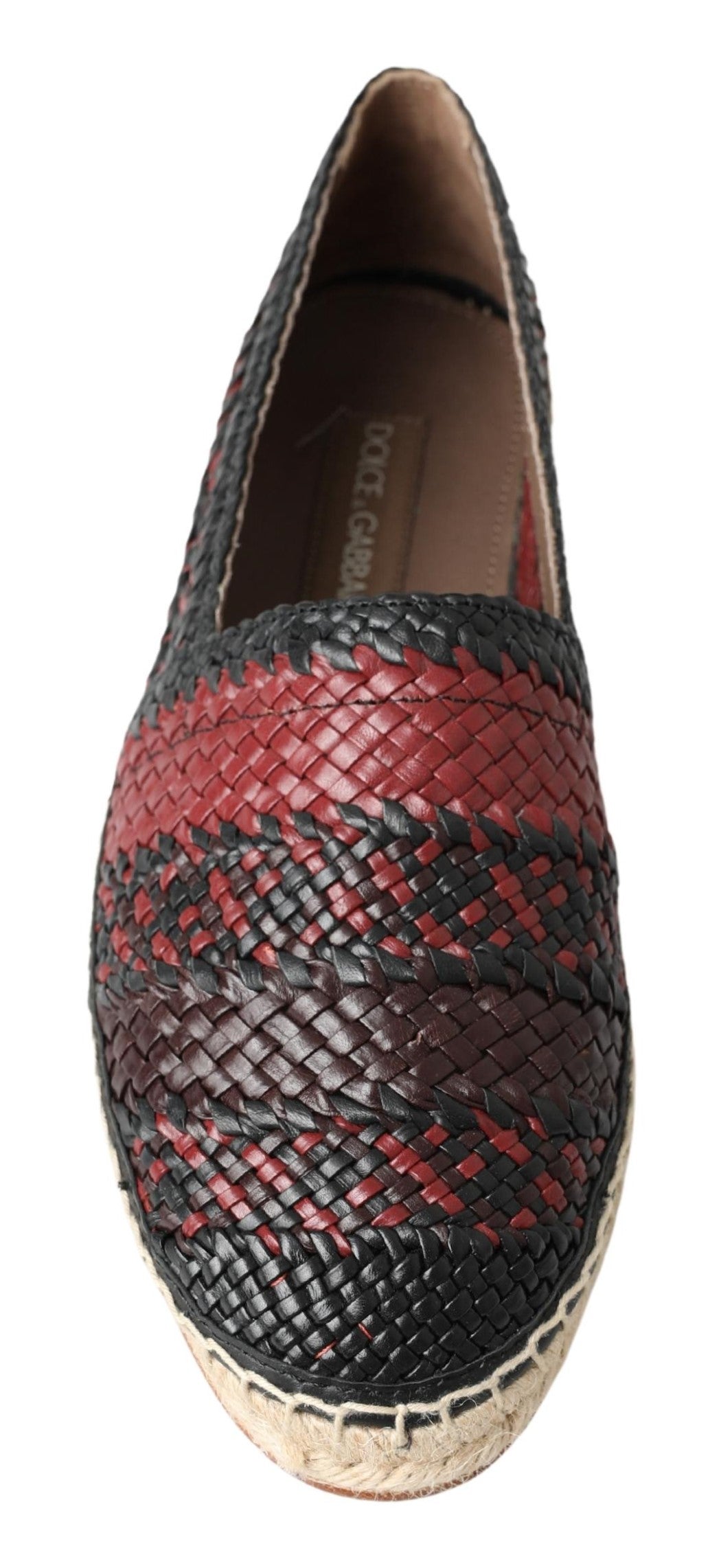 Dolce & Gabbana Elegant espadrilles made of woven leather