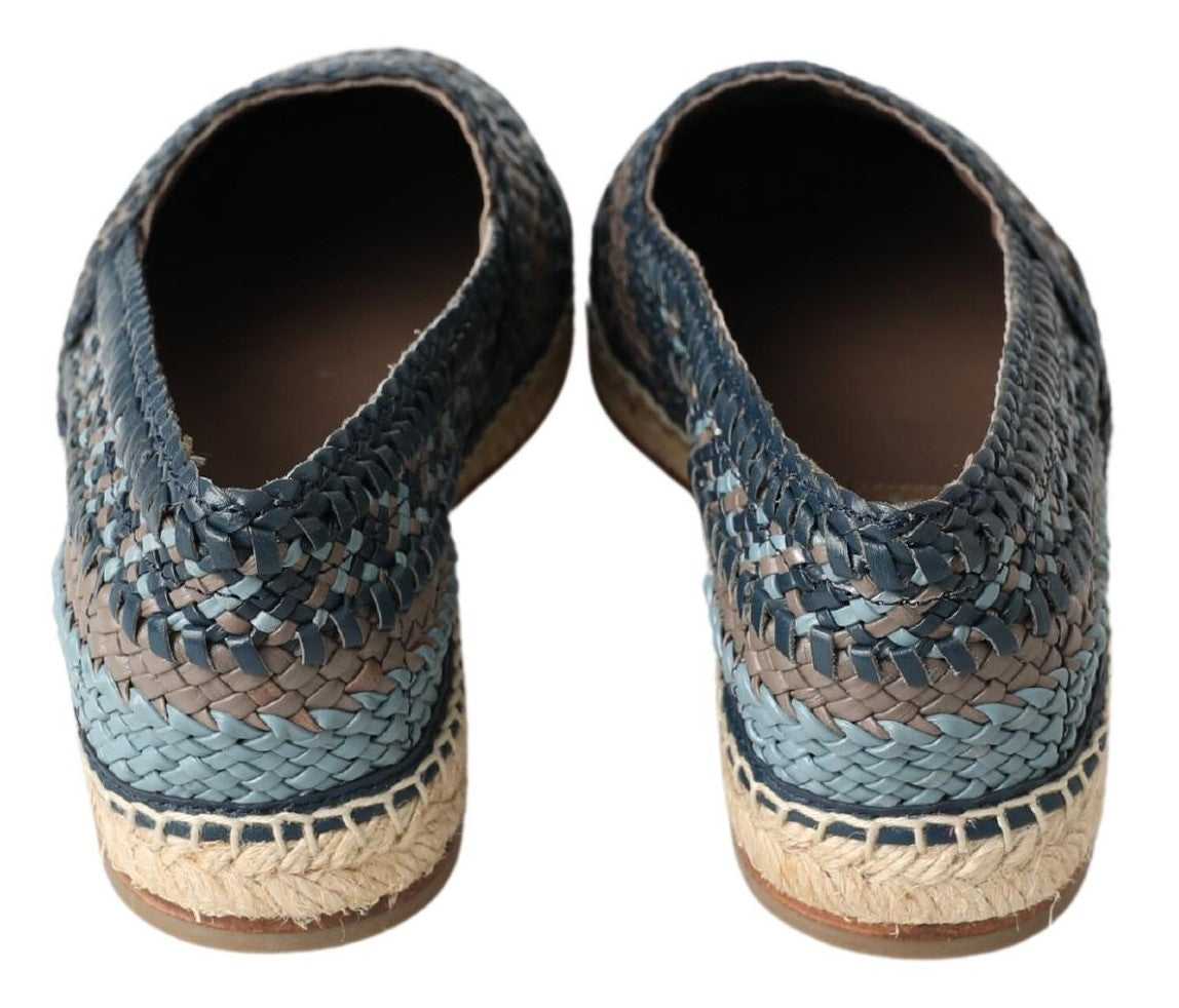 Dolce & Gabbana Magnificent woven leather espadrilles