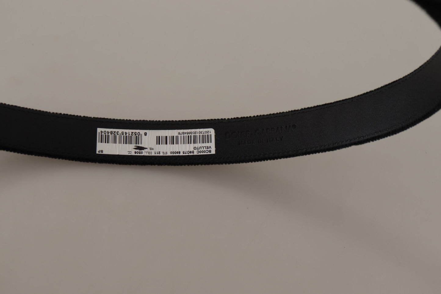 Dolce & Gabbana Chic Velvet Belt Elegance