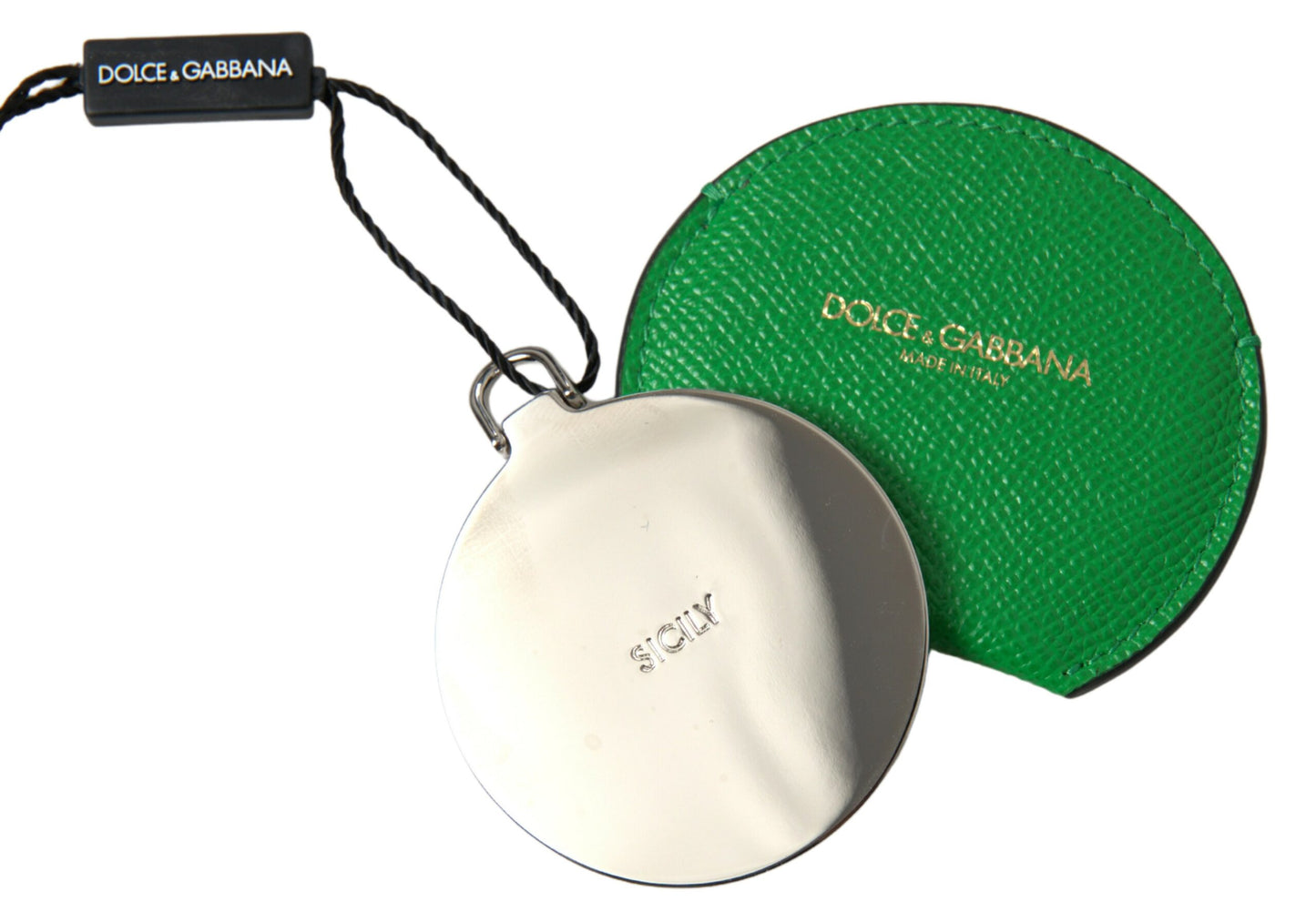 Dolce & Gabbana Elegant Calfskin Mirror Holder