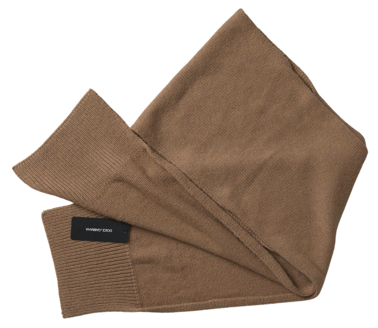 Dolce & Gabbana tyylikäs Camel Brown naisten huivi