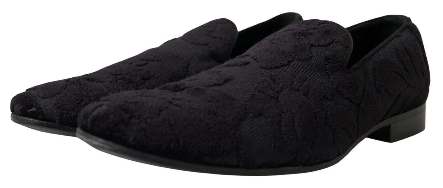 Dolce & Gabbana hienot mustat vintage-loaferit miehille