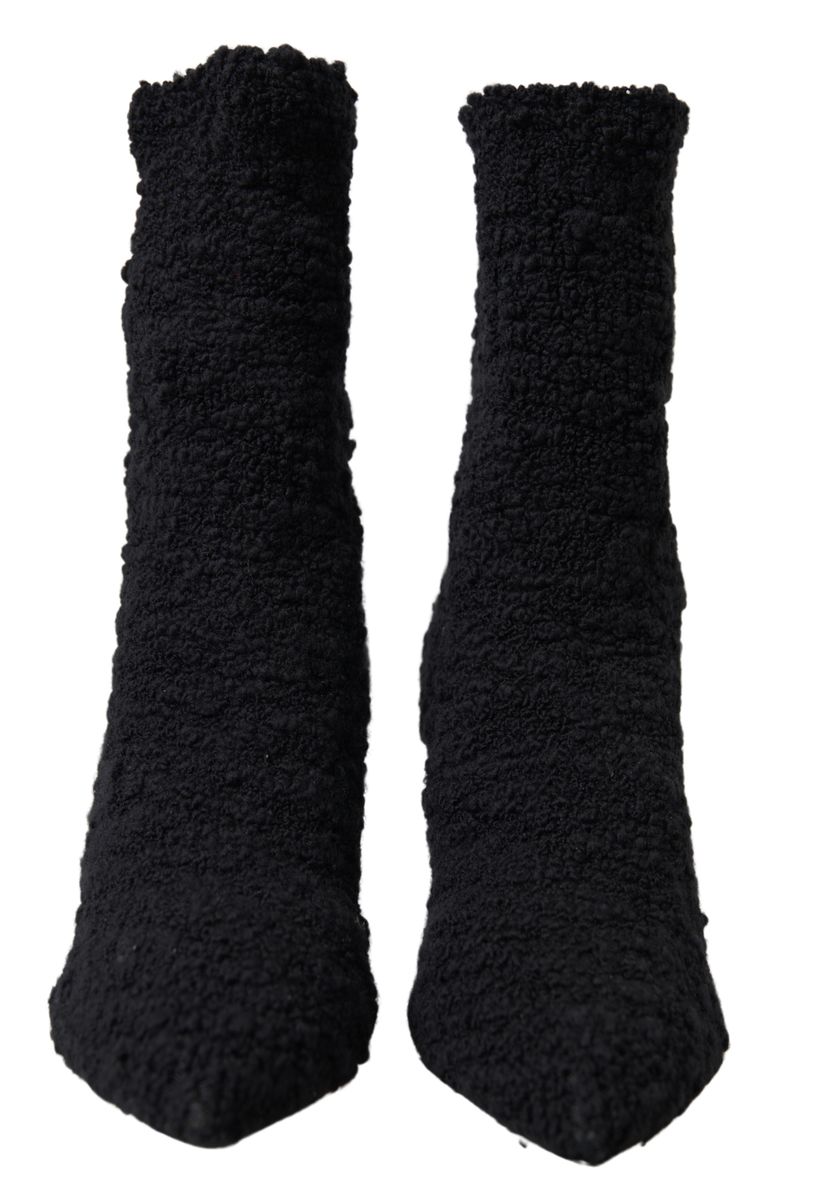 Dolce & Gabbana Elegant mid-length virgin wool boots