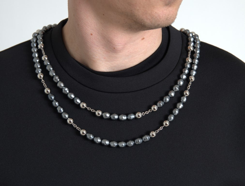 Dolce & Gabbana Casual T-Shirt with Embellished Neckline