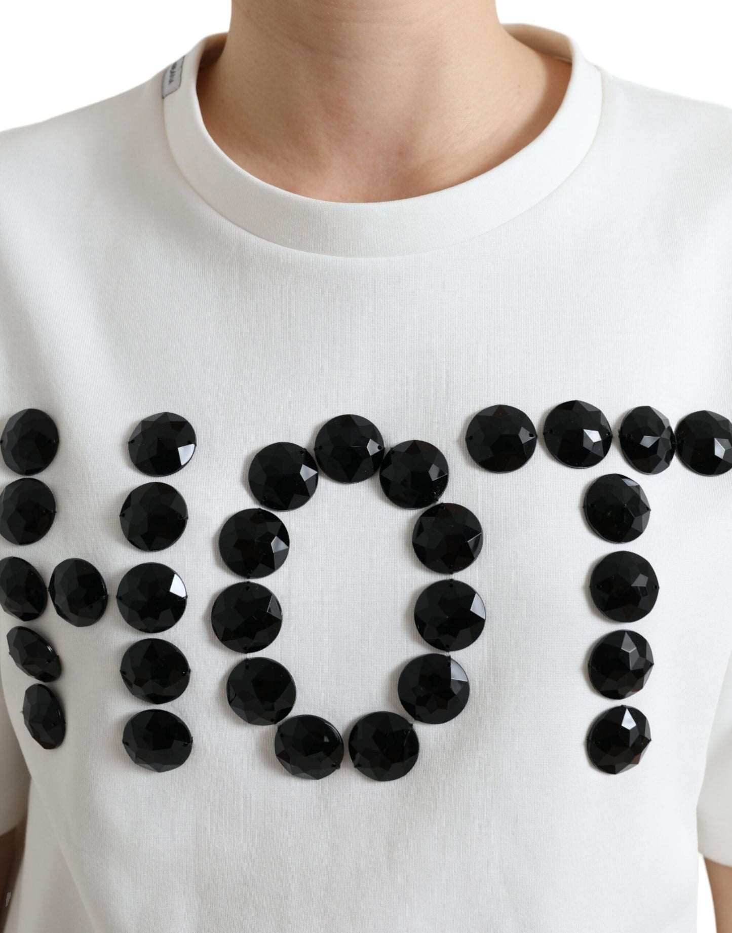 Dolce & Gabbana Embellished Fashion Round Neck T-Shirt