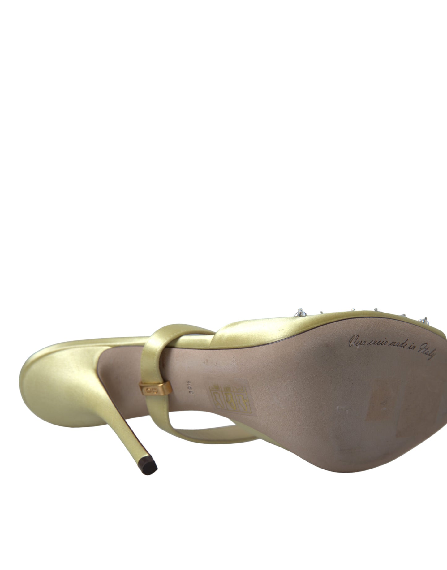 Dolce & Gabbana Crystal-Embellished Silk Sandals