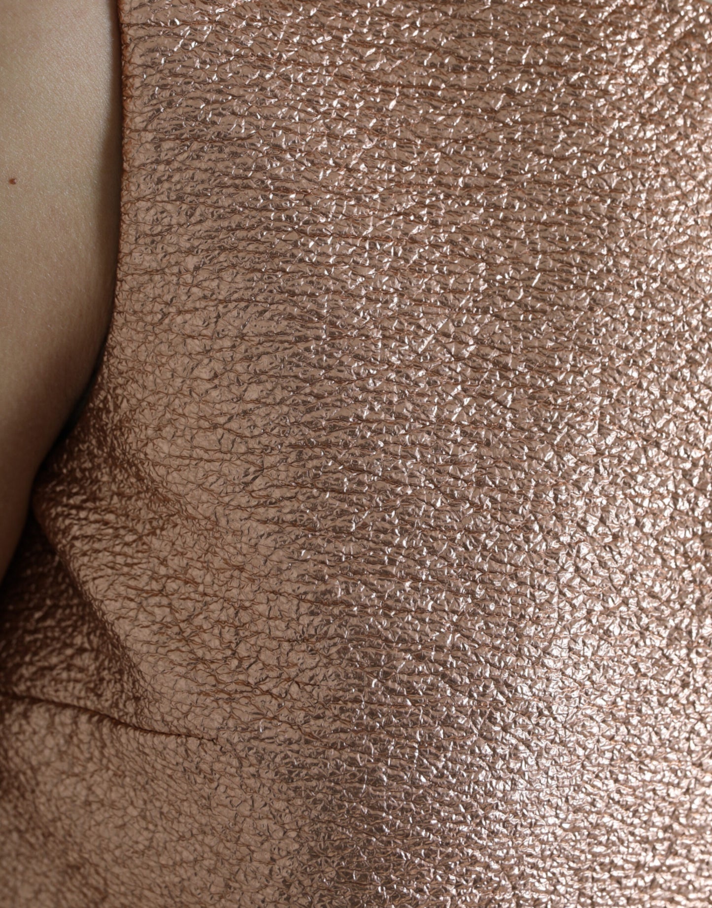 Dolce & Gabbana Elegant pink metallic shift mini dress