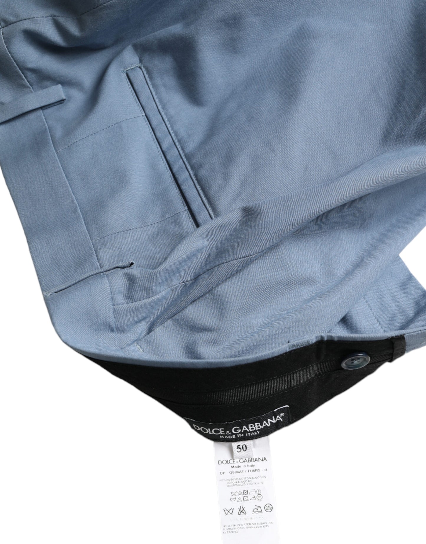 Dolce & Gabbana Sky Blue Cotton Bermuda Shortsit