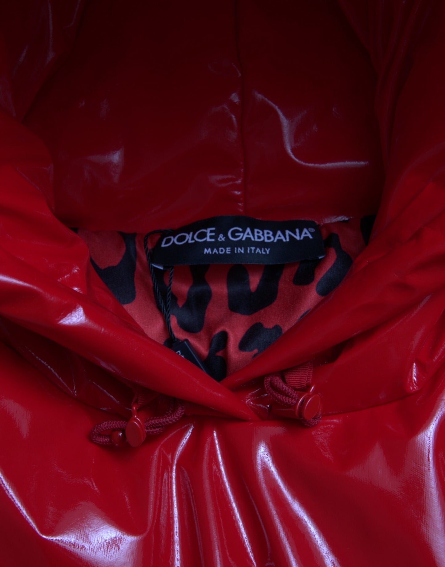 Dolce & Gabbana Chic kiiltävän punainen lyhyt takki