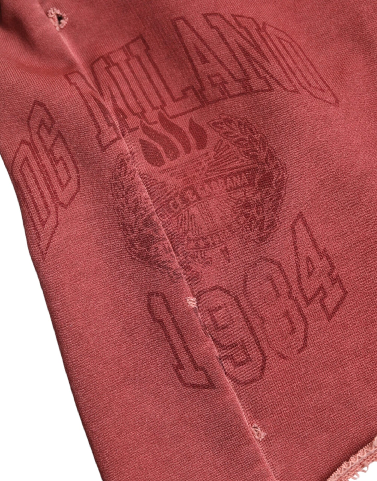 Dolce & Gabbana Chic maroon designer high waist sweat shorts