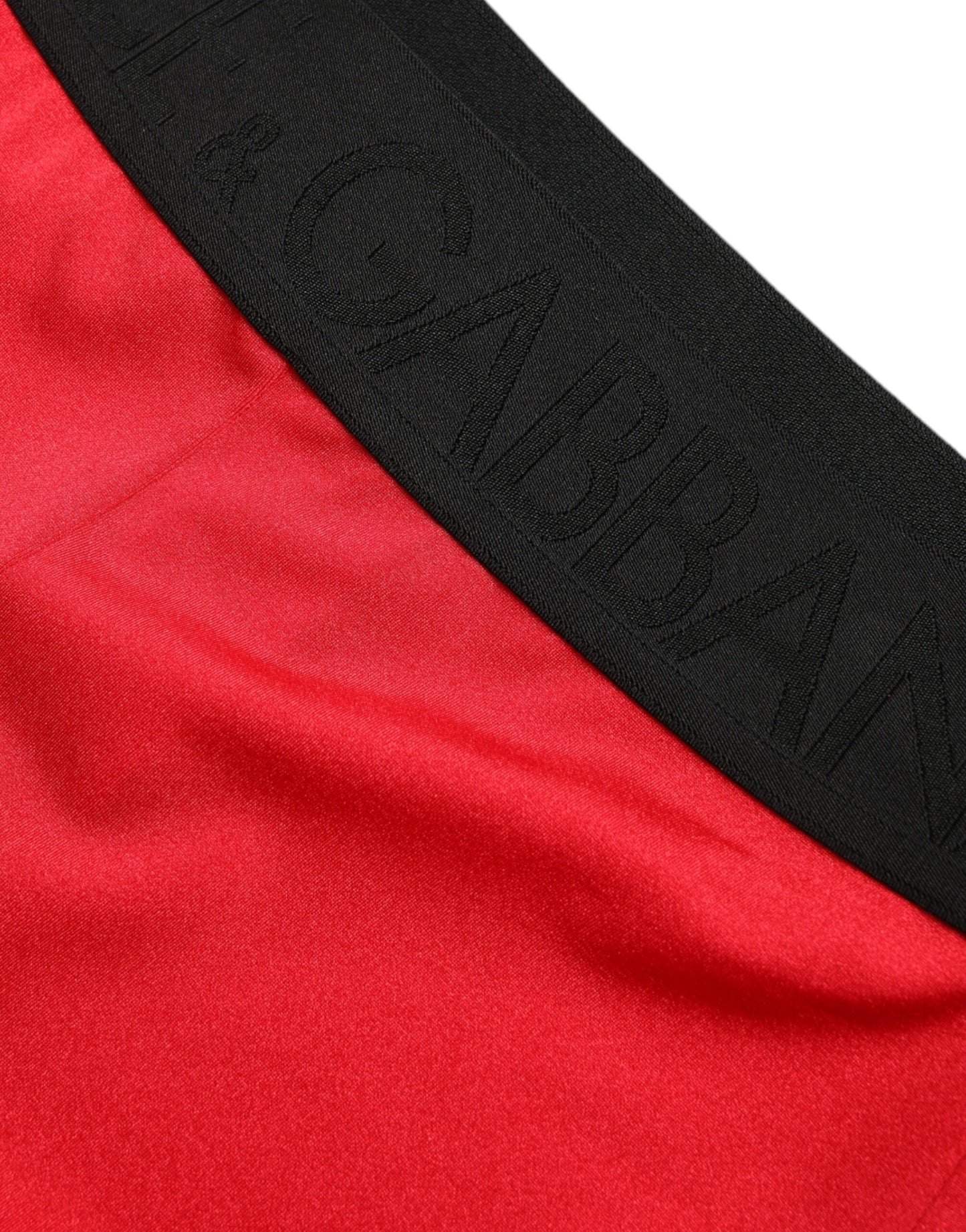 Dolce & Gabbana Elegant Red High Waist Leggings