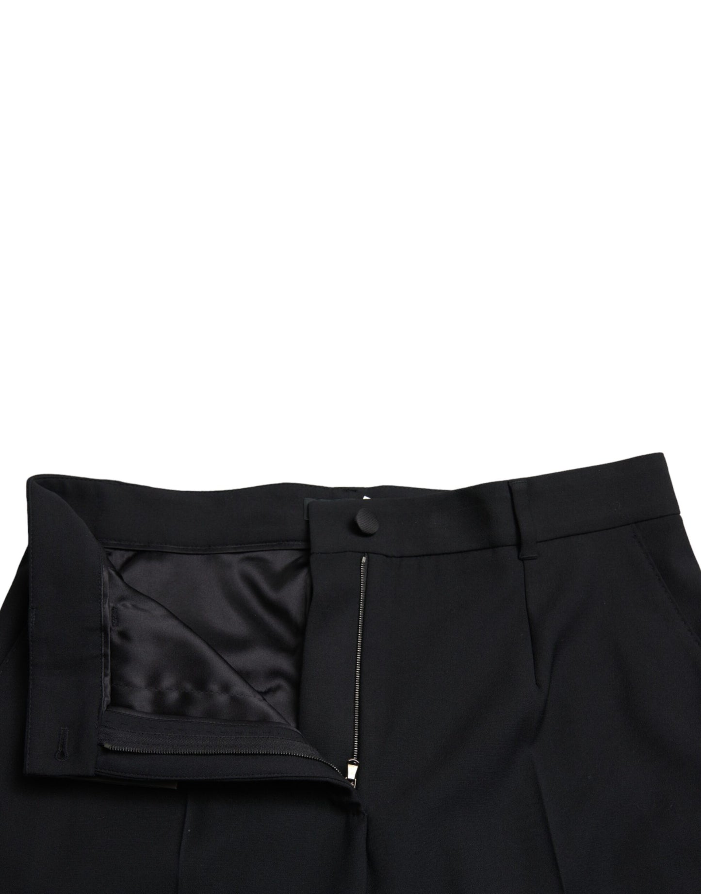 Dolce & Gabbana Tyylikkäät korkeavyötäröiset villahousut