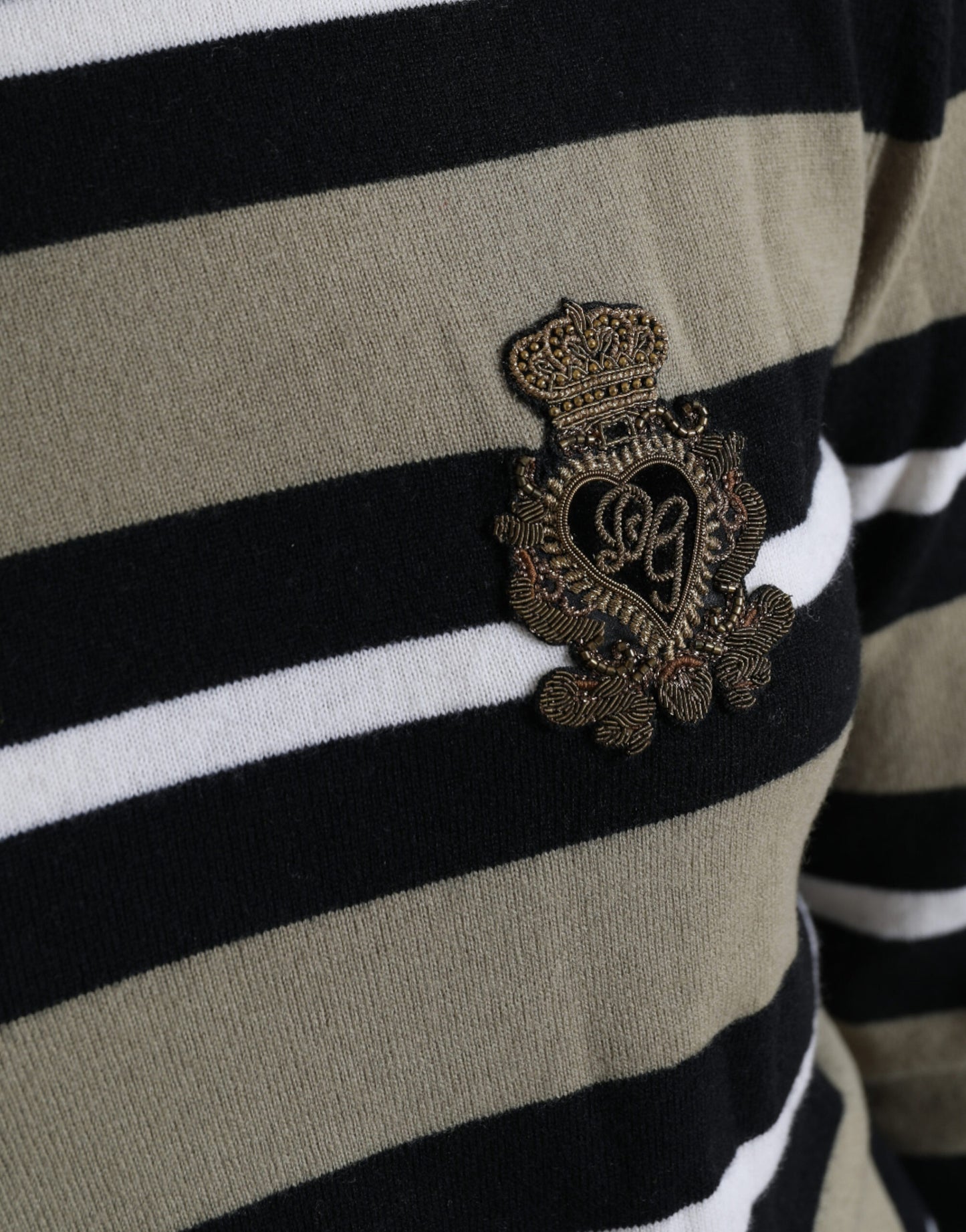 Dolce & Gabbana Monivärinen raidallinen villapusero