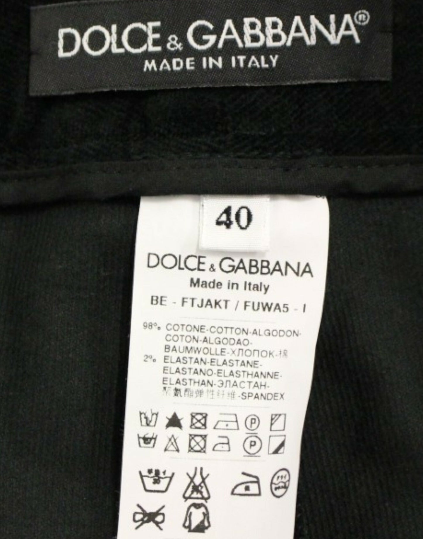 Dolce & Gabbana Elegant black designer shorts