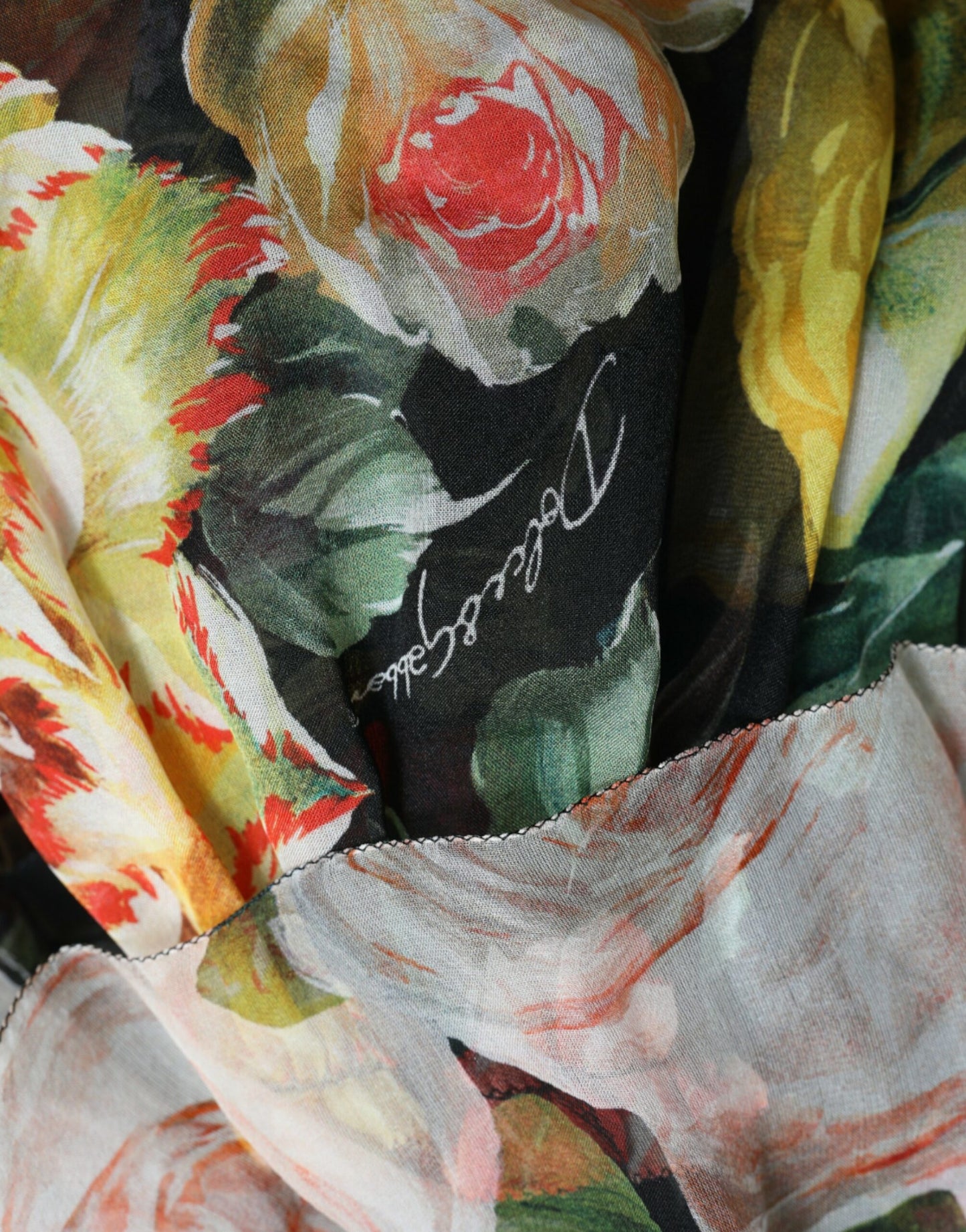Dolce & Gabbana Vibrant Floral Silk Maxi Dress