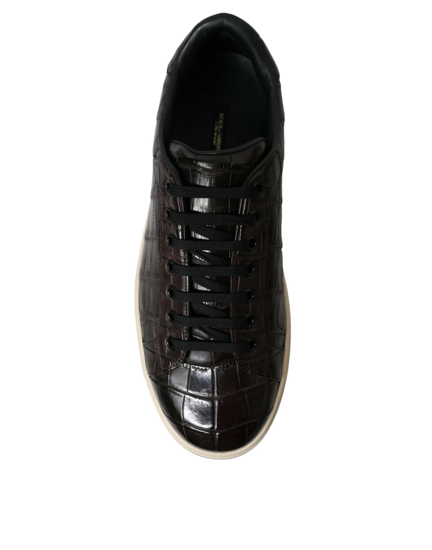 Dolce & Gabbana Elegant low-top sneakers made of exotic leather