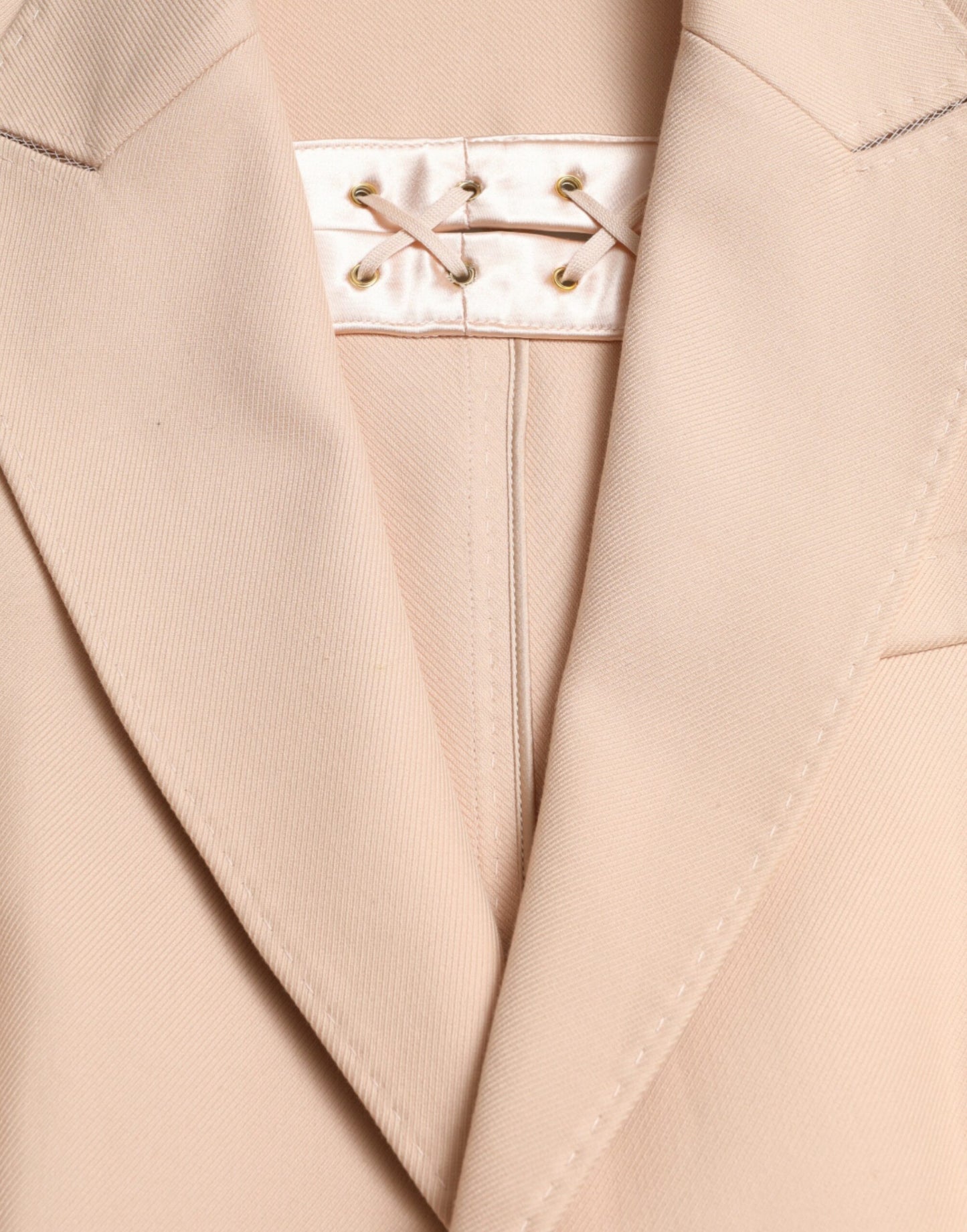 Dolce & Gabbana Elegant single-breasted trench coat in beige