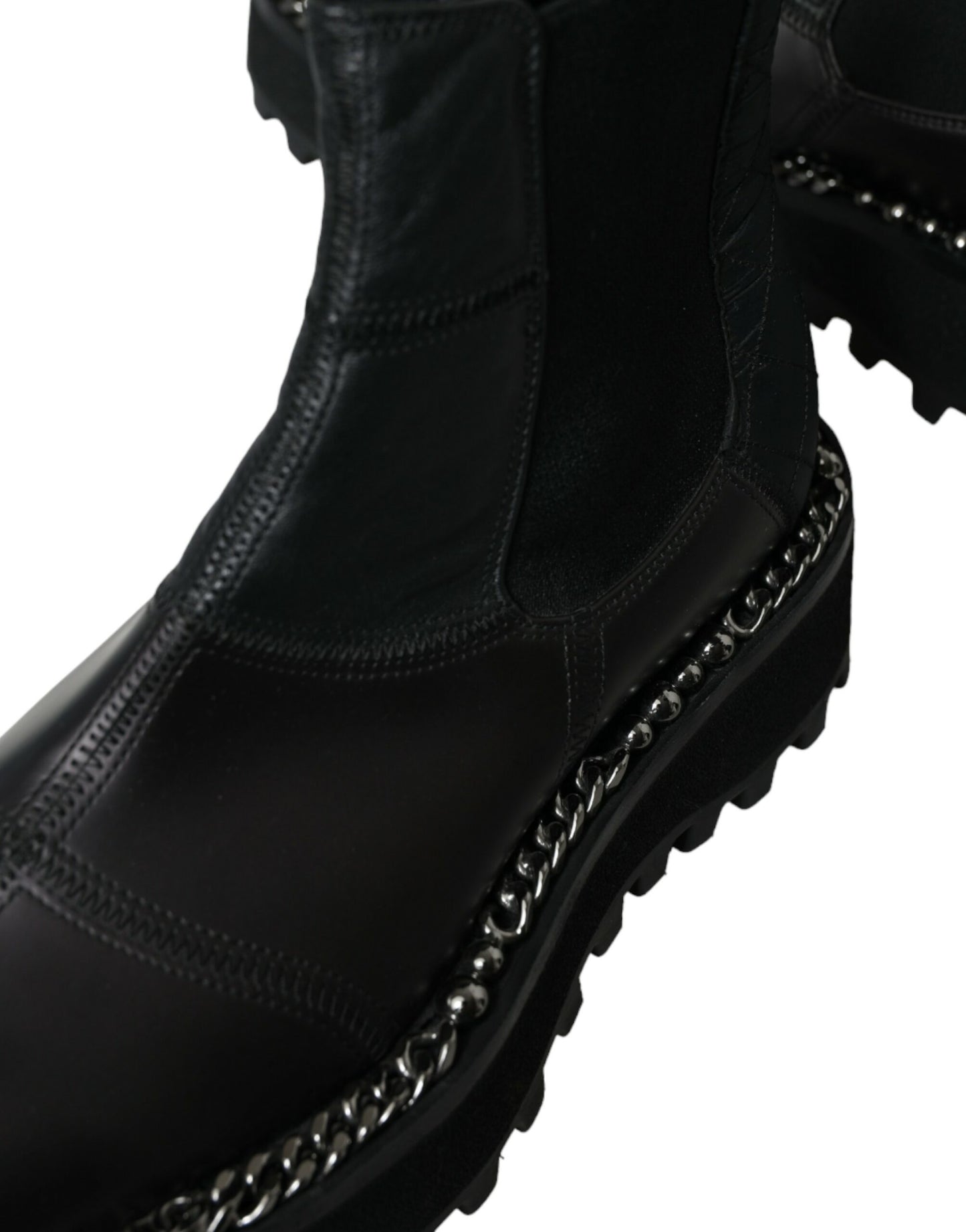 Dolce & Gabbana Elegant black slip-on Chelsea boots