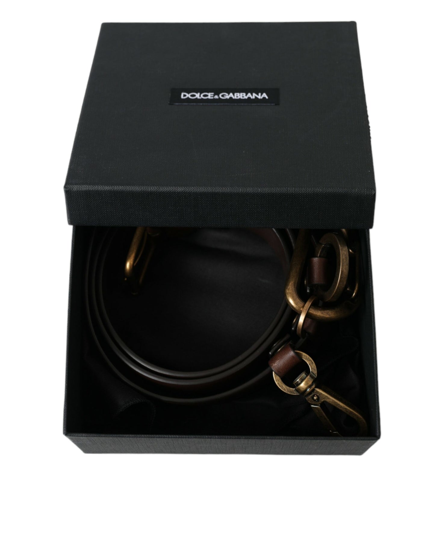 Dolce & Gabbana Elegant brown calf leather belt - timeless accessory