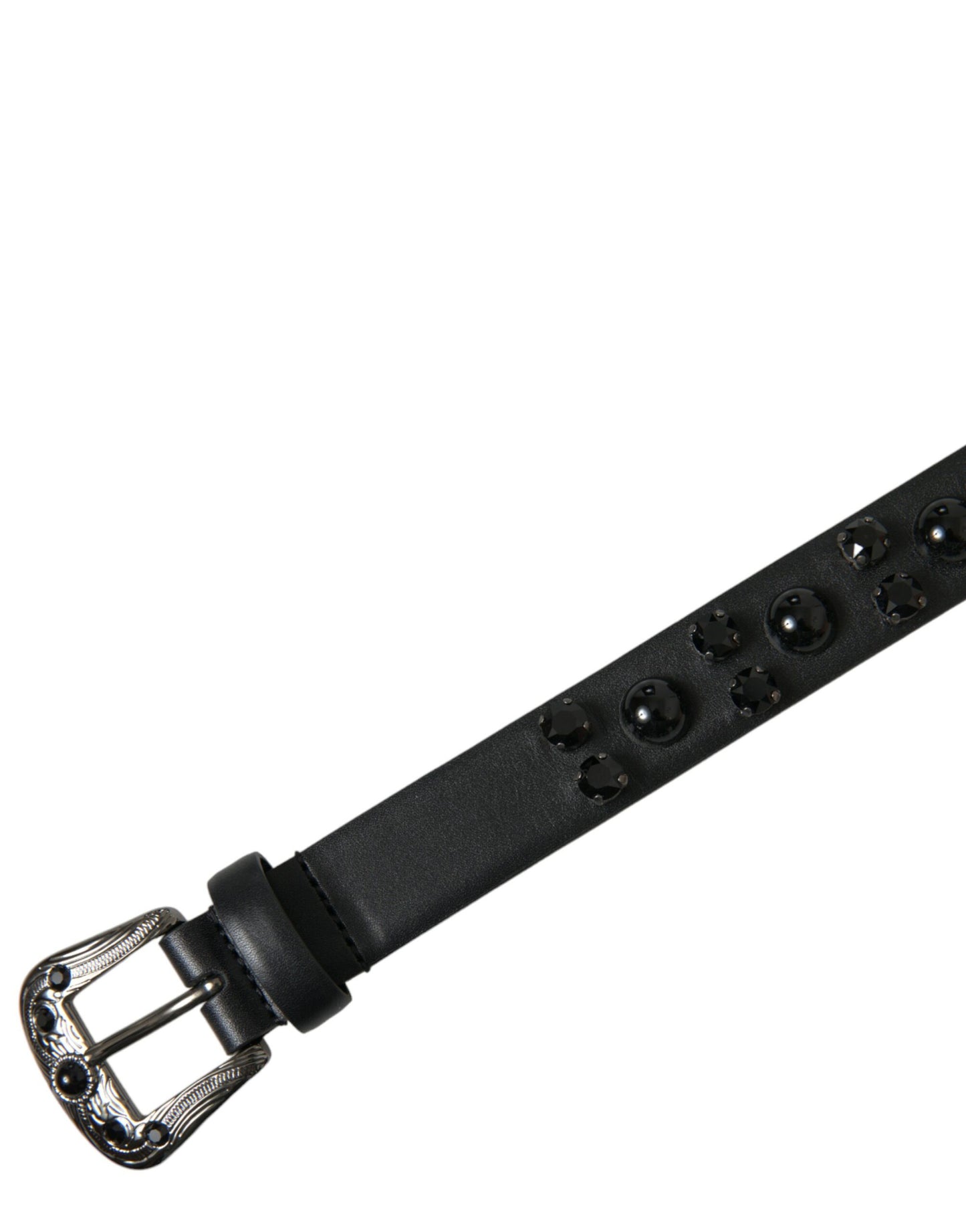 Dolce & Gabbana leather belt with engraved logo