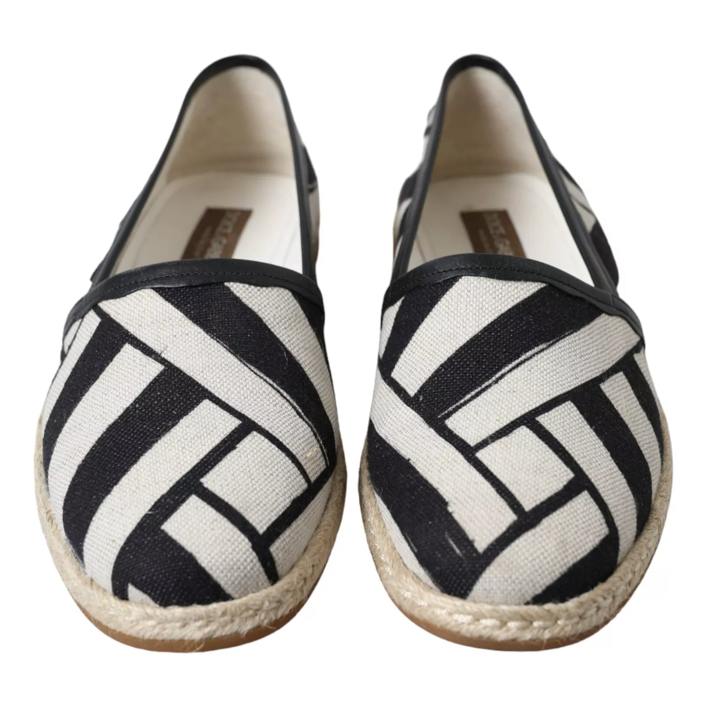 Dolce & Gabbana Elegant espadrilles in striped leather