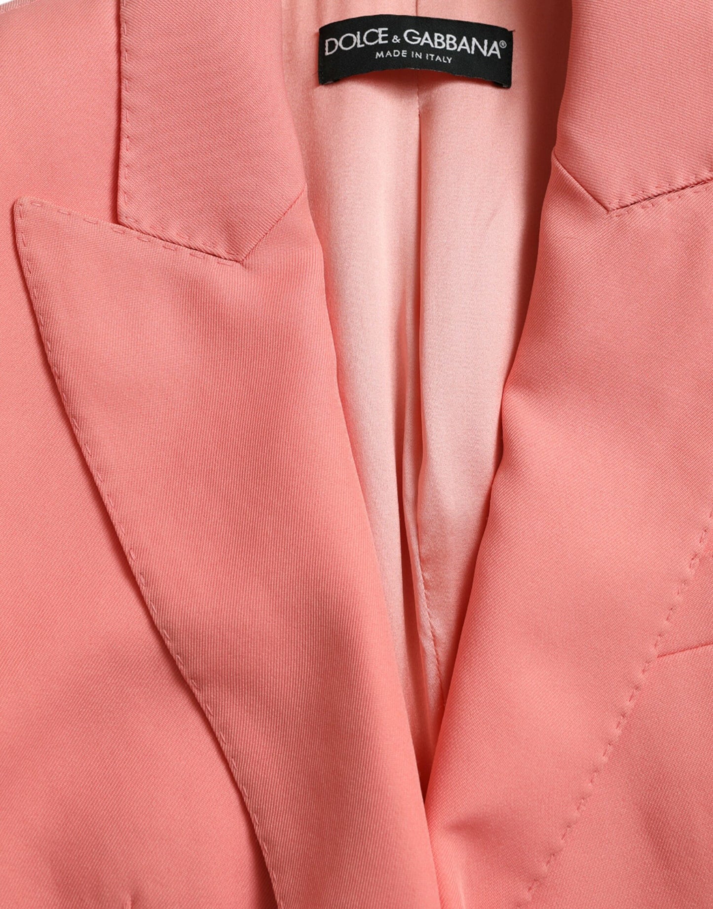 Dolce & Gabbana Chic pink blazer with peak lapels
