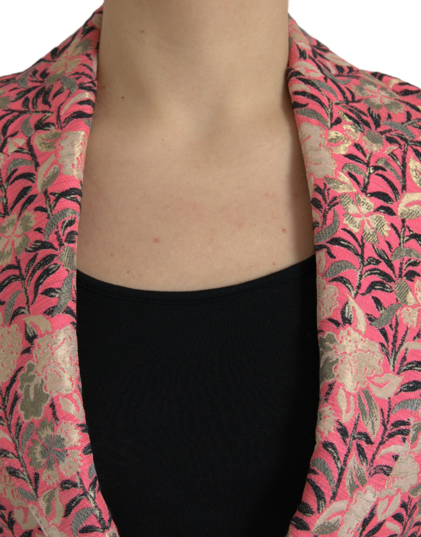 Dolce & Gabbana Elegant two-piece suit in pink Slim Fit