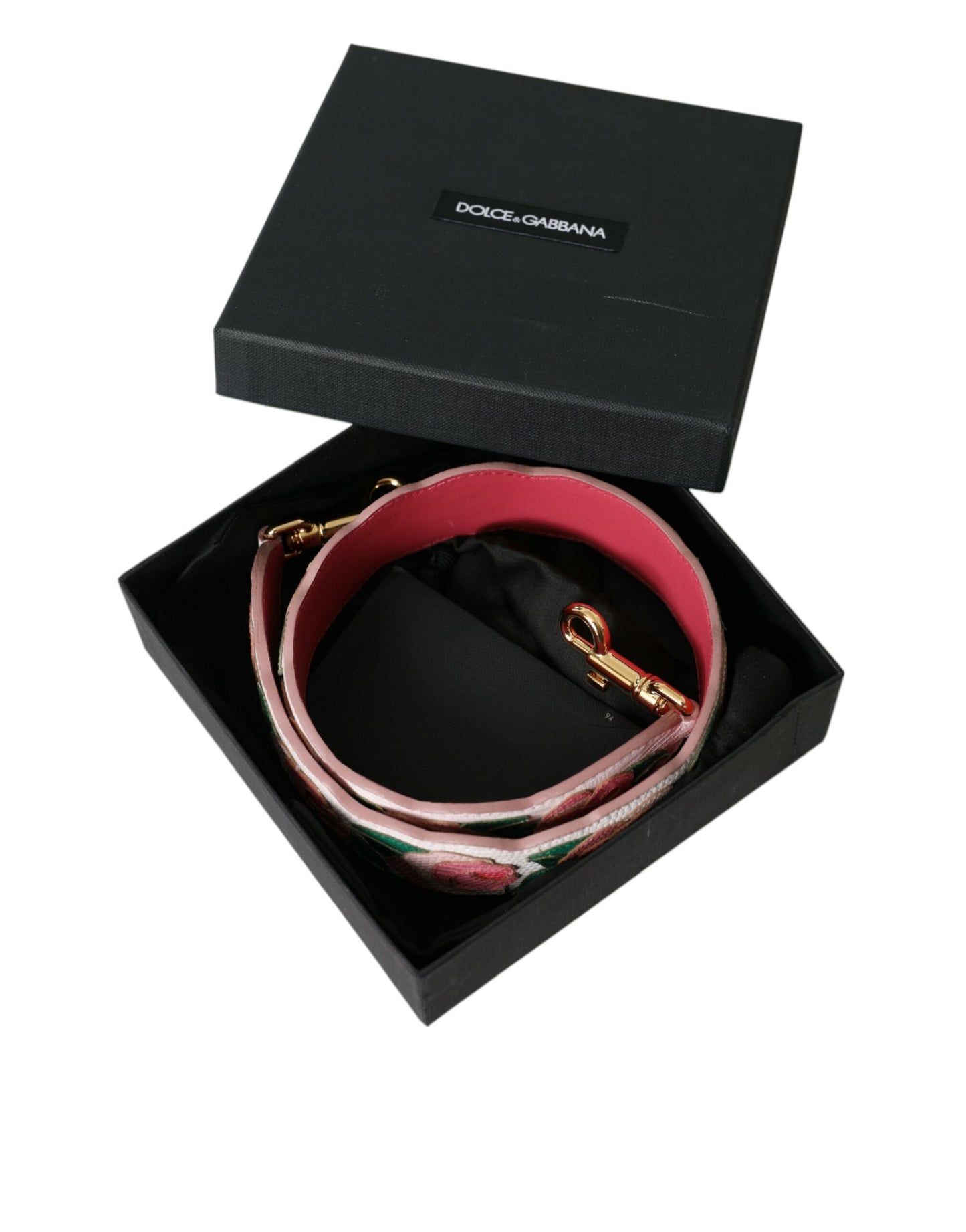 Dolce & Gabbana valkoinen kukkainen nahkainen olkahihna